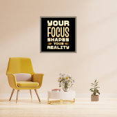 Fokussierter Geist, Gestaltbarkeit - Motivierend Poster