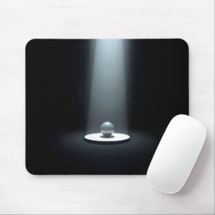 Fokussierter Silberstreifen Mousepad