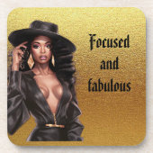 Fokussierter und fabelhafter Untersetzer für den u (Vorderseite)