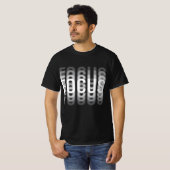 Fokussierung Funny Motivierend Optical Illusion Bl T-Shirt (Vorne ganz)