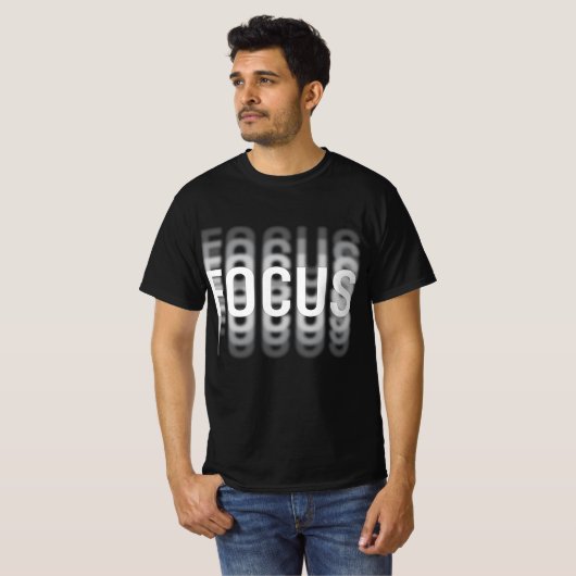 Fokussierung Funny Motivierend Optical Illusion Bl T-Shirt (Vorne ganz)