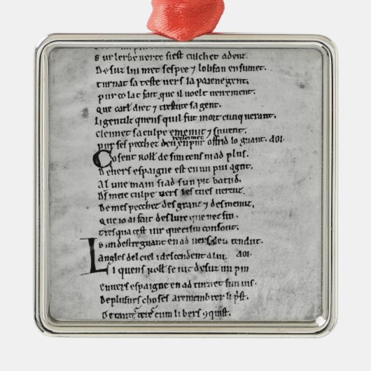Fol.43 'das Lied von Roland Ornament Aus Metall (Vorne)