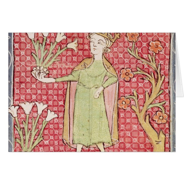 Fol.58v April: Sammeln-Blumen (Vorderseite (Horizontal))