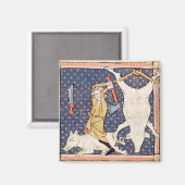 Fol.59v Dezember: Töten von Schweinen Magnet (Vorderseite/Rückseite)