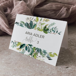 Folage-Escort-Platzkarten Tischnummer