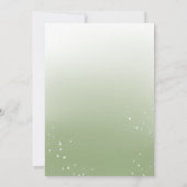 Folage Wedding Dress Bridal Dusche Einladung (Rückseite)