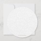 Fold & White Vintage Rahmen Save The Date (Rückseite)