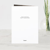 Folded Aged Gold Tree Christmas Card Karte (Rückseite)