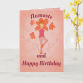 Folded Birthday Card Karte (Gelbe Blume)
