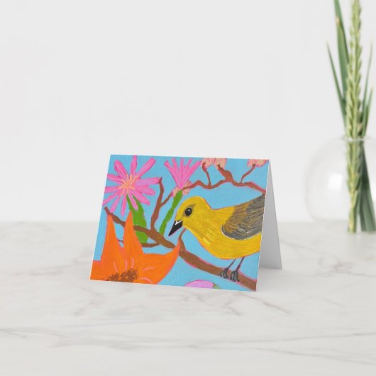 Folded blank card - Spring Pleasures Dankeskarte (Vorderseite)