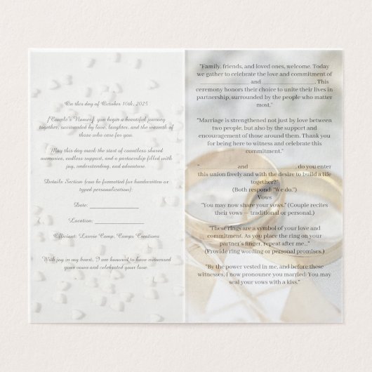 Folded Card (Innenseite Aufgefaltet)