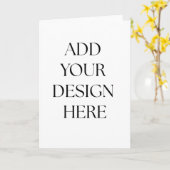 Folded Card Karte (Gelbe Blume)