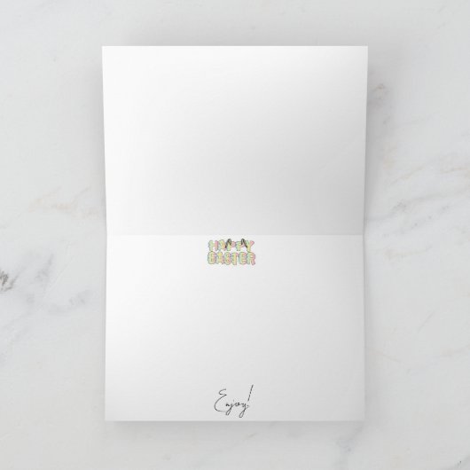 Folded Easter Greeting Card Karte (Innenseite)