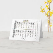 Folded Easter Greeting Card Karte (Gelbe Blume)