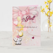 Folded Elephant Card Karte (Gelbe Blume)