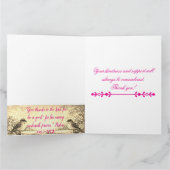 Folded Floral Thank You Card with Scripture Dankeskarte (Innenseite)