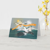 Folded Greeting Card 'Bedraggled' Karte (Gelbe Blume)