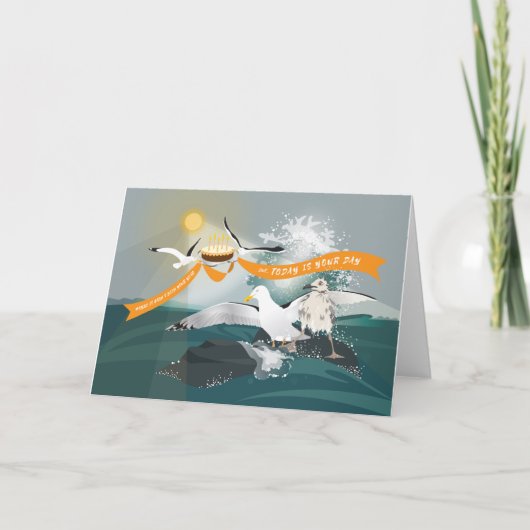 Folded Greeting Card 'Bedraggled' Karte (Vorderseite)