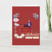 Folded Greeting Card deep red Karte (Vorderseite)