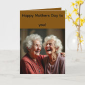 Folded Greeting Card for Mother's Day Karte (Gelbe Blume)