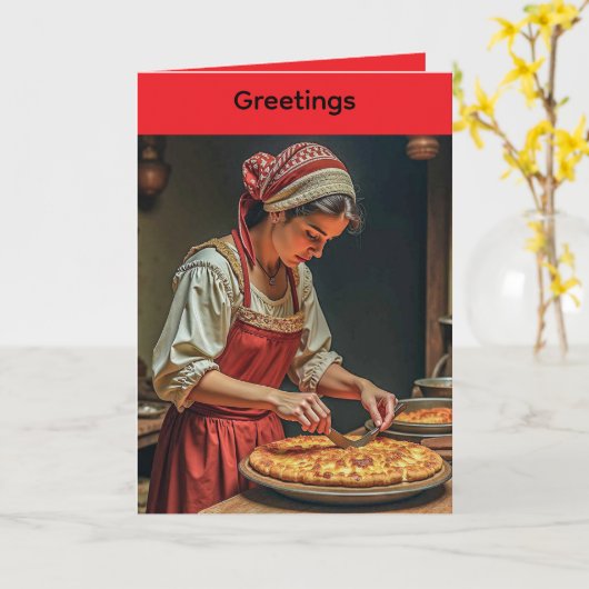 Folded Greeting Card for Mother's Day Karte (Gelbe Blume)