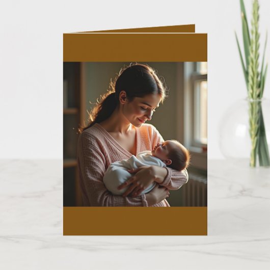 Folded Greeting Card for Mother's Day Karte (Vorderseite)