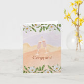 Folded Greeting Card Karte (Gelbe Blume)