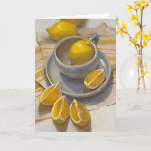 Folded Greeting Card Karte (Gelbe Blume)