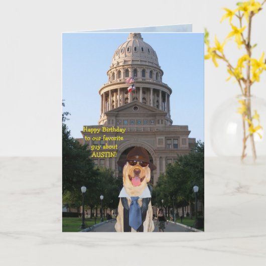 Folded Greeting Card Karte (Gelbe Blume)