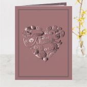 Folded Greeting Card Karte (Gelbe Blume)