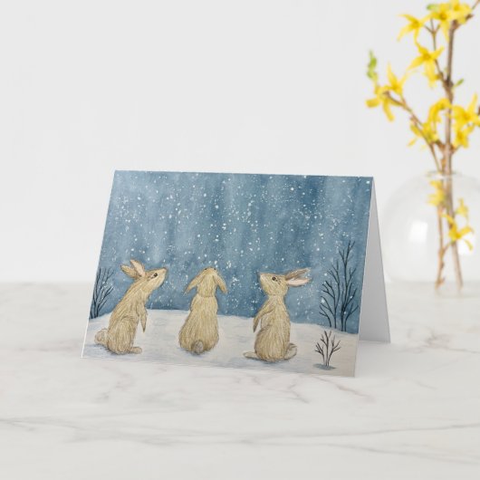 Folded Greeting Card Karte (Gelbe Blume)