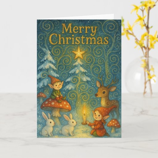 Folded Greeting Card Karte (Gelbe Blume)