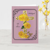 Folded Greeting Card Karte (Gelbe Blume)