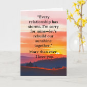 Folded Greeting Card Karte (Gelbe Blume)