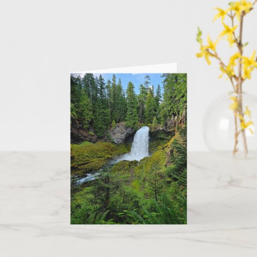 Folded Greeting Card Karte (Gelbe Blume)