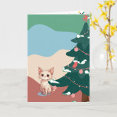 Folded Greeting Card Karte (Gelbe Blume)