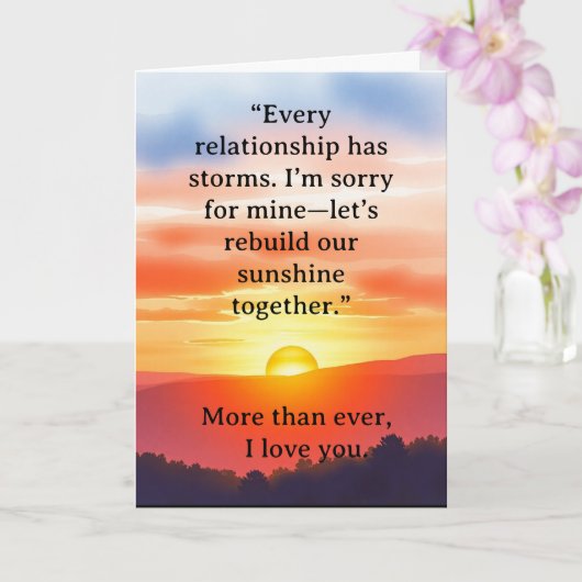 Folded Greeting Card Karte (Orchidee)