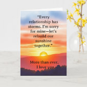 Folded Greeting Card Karte (Gelbe Blume)