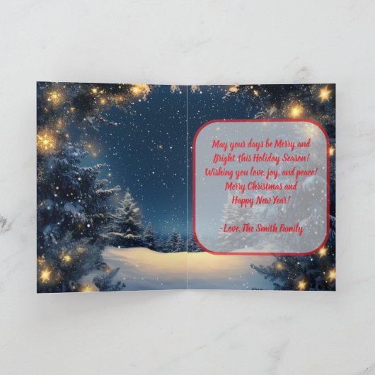 Folded Greeting Card Karte (Innenseite)