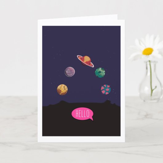 Folded Greeting Card Karte (Kleine Pflanze)