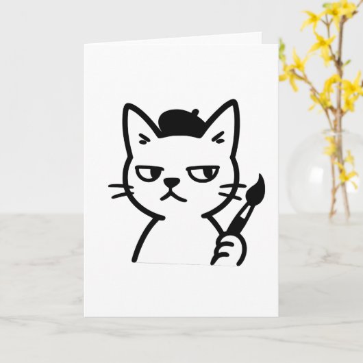 Folded Greeting Card Karte (Gelbe Blume)