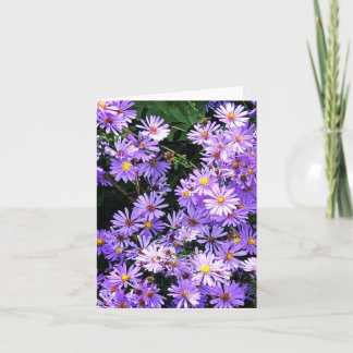 Folded greeting card with wildflowers karte