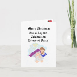 Folded Holiday Card   :Birth Of Jesus Christ  Feiertagskarte