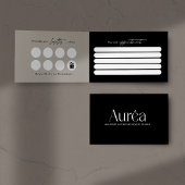 Folded Loyalty Beauty Salon Business Card Visitenkarten