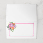 Folded Name Place Card Platzkarte (Außenseite Aufgefaltet)