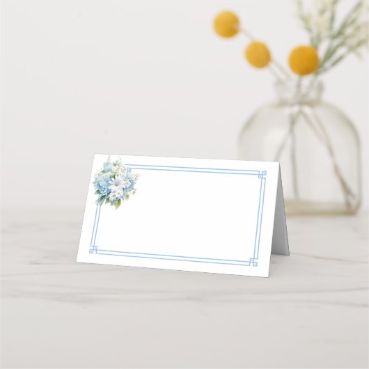 Folded Name Place Card Platzkarte (Vorderseite)