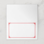 Folded Name Place Card Platzkarte (Außenseite Aufgefaltet)