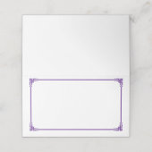 Folded Name Place Card Platzkarte (Außenseite Aufgefaltet)