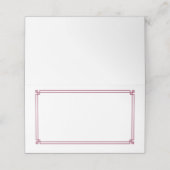 Folded Name Place Card Platzkarte (Außenseite Aufgefaltet)