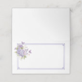 Folded Name Place Card Platzkarte (Außenseite Aufgefaltet)